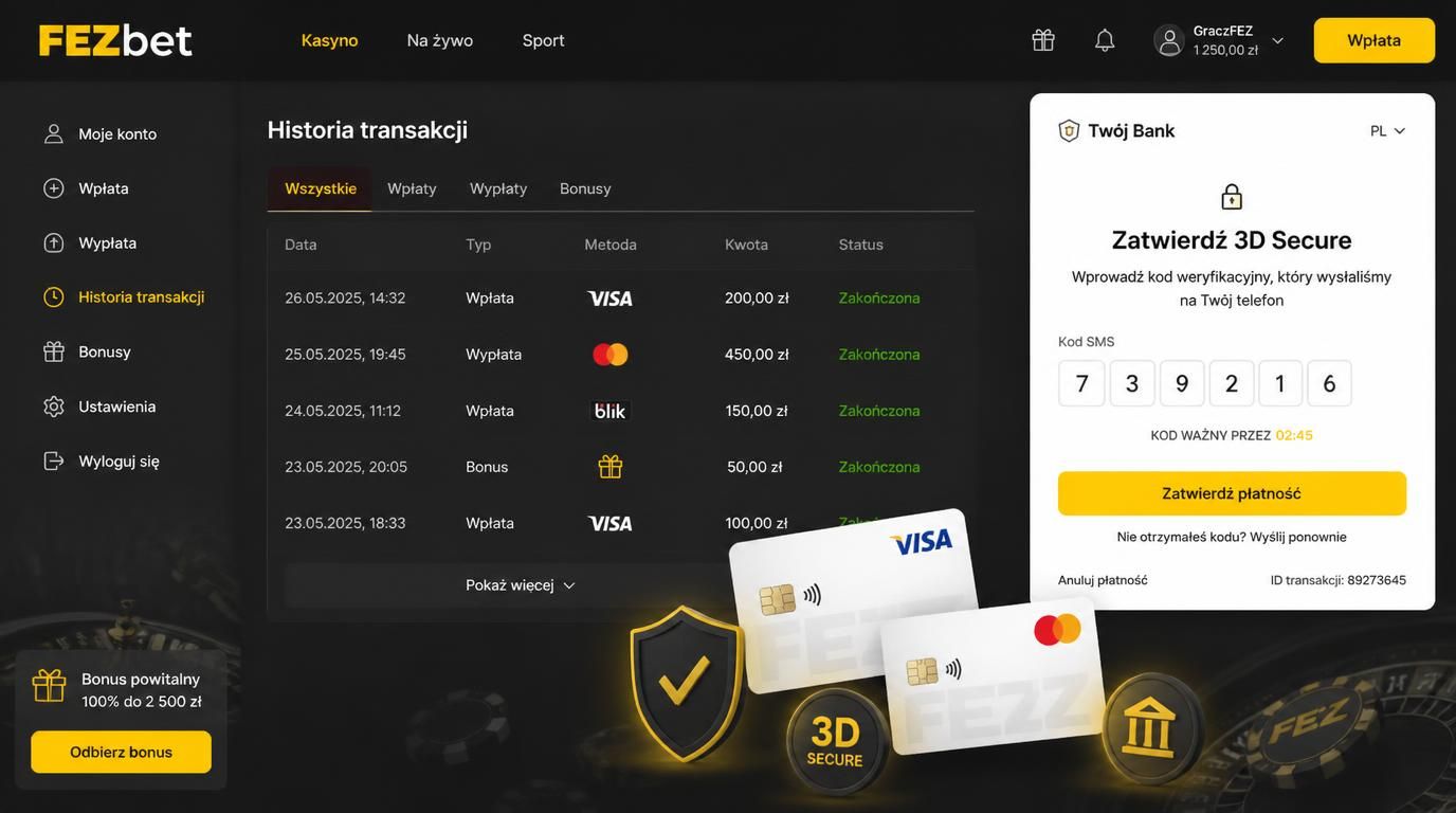 Karta Visa i Mastercard z elementami bezpieczeństwa w kontekście kasyna