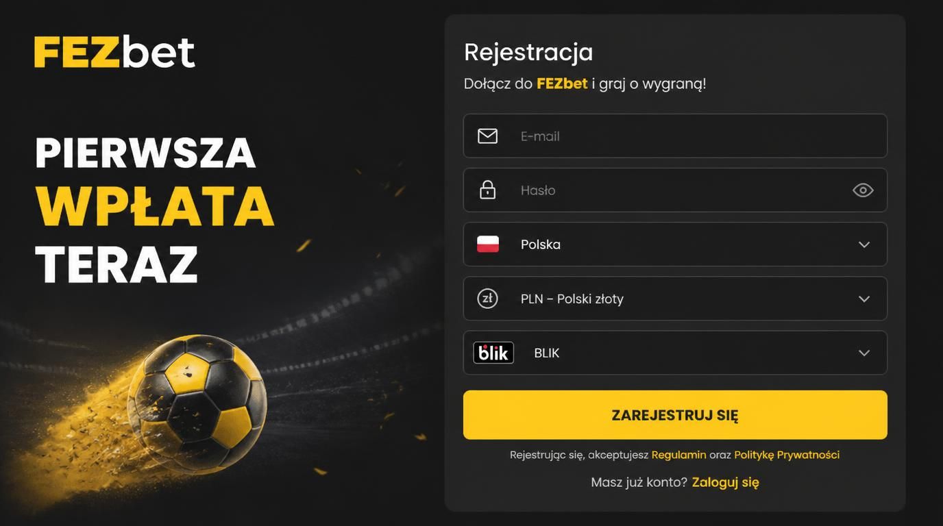 Rejestracja + pierwsza wpłata